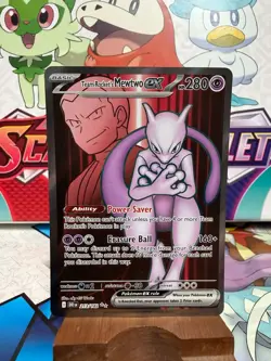 Team Rocket's Mewtwo ex 213/182 - Destined Rivals - Pokemon TCG - SHIPS FAST - Image 1