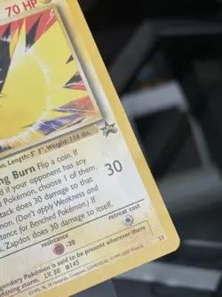 Pokemon Zapdos 23 Black Star Promo Aoki Error - Image 4