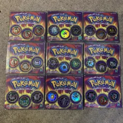 Pokemon Battling Coin Game Vintage 9 sets of 3 1999/2000 - Image 1