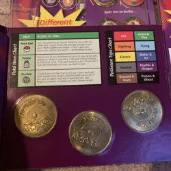 Pokemon Battling Coin Game Vintage 9 sets of 3 1999/2000 - Image 3
