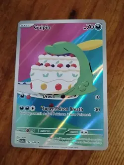 Gulpin 154/142 Pokemon Stellar Crown Illustration Rare Full Art Holo NM - Image 1