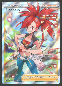 Pokemon TCG: Flannery 191/198 Chilling Reign Full Art Trainer - Image 1