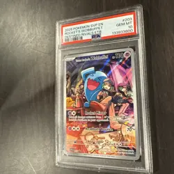 Pokemon Team Rocket's Wobbuffet Destined Rivals ETB Promo SVP EN 203 PSA 10 - Image 2