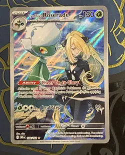 Cynthia's Roserade 184/182 Sv10 Pokemon Destined Rivals Illustration Rare - Image 2