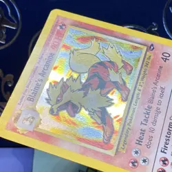 Blaine's Arcanine Holo 1/132 Gym Challenge Pokemon 2001 LP - Image 5