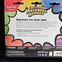 Pokemon Mega Evolution–Ascended Heroes Sticker Pack Charmander Promo 3 Boosters - Image 2