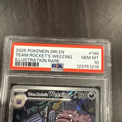 Pokemon TCG Team Rockets Weezing Destined Rivals 199/182 PSA 10 - Image 4