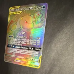 Pokemon Blastoise & Piplup GX TAG TEAM Secret Rare 253/236 Sm-Cosmic Eclipse Ho… - Image 2