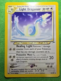 2002 POKEMON TCG NEO DESTINY 22/105 LIGHT DRAGONAIR UNLIMITED RARE NEAR MINT - Image 1