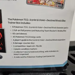 Pokemon TCG Destined Rivals Elite Trainer Box Sealed - Scarlet & Violet ETB - Image 5