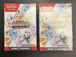 Pokemon Booster Bundles Lot of 2 Prismatic Evolutions Factory Sealed - Image 1