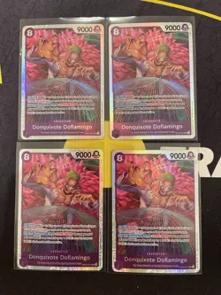 4x Donquixote Doflamingo OP10-071 - One Piece TCG English - SR Foil Playset NM - Image 1