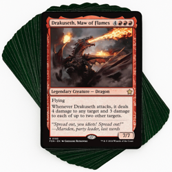 ***Custom Commander Deck*** Drakuseth, Maw of Flames - Dragons - EDH Magic Cards - Image 1