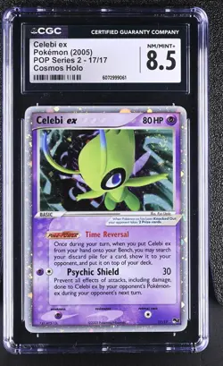 CGC 8.5 Celebi ex 2005 POP Series 2 17/17 Holo SWIRL Pokemon Card - Image 1