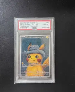 Pikachu with Gray Felt Hat SVP 085 Van Gogh Promo 2023 PSA 10 Gem Mint Card - Image 1