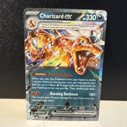 Pokemon Charizard ex Holo Promo Card 161 Scarlet Violet Stage 2 HP 330 2023 23 - Image 1