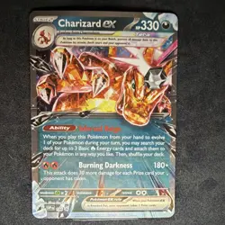 Charizard ex 161 Promo Holo 330 HP SVP Scarlet & Violet EX Pokemon TCG Card - Image 1