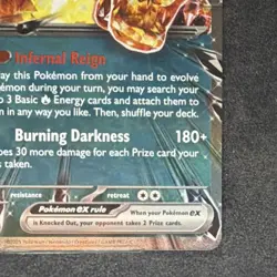 Charizard ex 161 Promo Holo 330 HP SVP Scarlet & Violet EX Pokemon TCG Card - Image 2