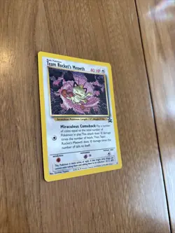 Pokemon Team Rocket’s Meowth Promo Black Star Card #18 - Image 2