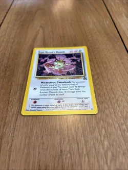 Pokemon Team Rocket’s Meowth Promo Black Star Card #18 - Image 3