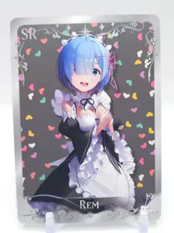 Goddess Trail - Anime Waifu SR Trading Card - Rem - Image 1