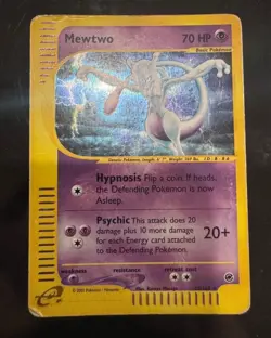 Pokemon Card- Mewtwo-Expedition-Holo-20/165-Rare-ENG-PL - Image 1