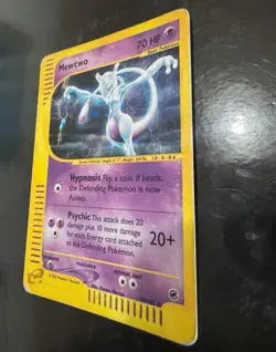 Pokemon Card- Mewtwo-Expedition-Holo-20/165-Rare-ENG-PL - Image 2