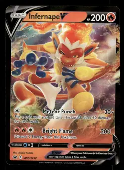 Infernape V SWSH252 SWSD SWSH: Sword & Shield Promo Cards Holo NM - Image 1