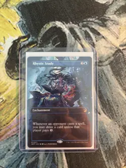 Rhystic Study (Anime Borderless) - Wilds of Eldraine: Enchanting Tales (WOT) NM - Image 2