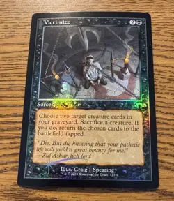 MTG Modern Horizons 3 Foil Uncommon Victimize (Retro Frame) MAGIC THE GATHERING - Image 1