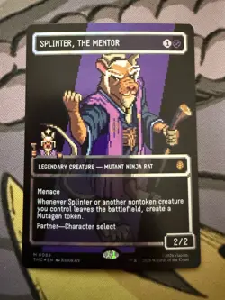 Splinter, the Mentor (0089) (Borderless) (Surge Foil) Commander: TMNT - Image 2