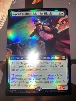 Agent Bishop, Man in Black (Extended Art) Teenage Mutant Ninja Turtles Foil - Image 1