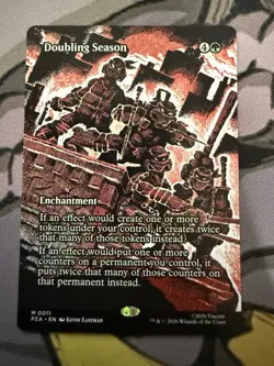 Doubling Season Borderless MTG Teenage Mutant Ninja Turtles Eternal Legal 11 M - Image 1