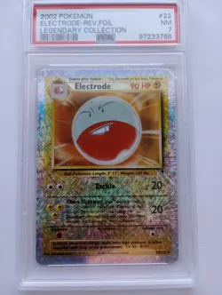 Pokemon 1x Electrode - Legendary Collection Reverse Holo - #22 - PSA 7 - Image 1