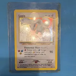 Pokemon Lugia Neo Genesis Holo 9/111 Elemental Blast 2000 Trading Card - Image 1