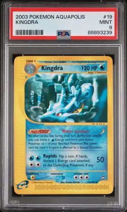 2003 POKEMON AQUAPOLIS 19 KINGDRA PSA 9 MINT - Image 1