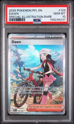 2025 Pokemon Phantasmal Flames EN Dawn Special Illustration Rare PSA 10 129/094 - Image 1