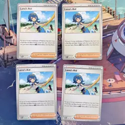 4x Pokemon TCG Lana's Aid 155/167 - S&V Twilight Masquerade TWM Playset Trainer - Image 1