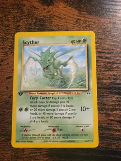 Pokemon Scyther Neo Discovery Regular 1st Edition 46/75 LP - Image 1