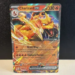 Pokemon Charizard ex Double Rare Holo Sv Scarlet & Violet 151 006/165 2023 14 - Image 1
