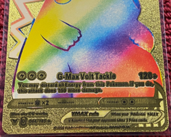 Pokemon Pikachu VMAX 310 HP Gold Foil 044/185, G Volt Tackle 120K, NICE (1593) - Image 2