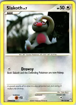 Slakoth 99/123 Mysterious Treasures Pokemon TCG LP Normal - Image 1
