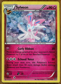 Sylveon 72/111 ~ Cracked Ice Holo ~ Theme Deck Exclusives ~ Furious Fists ~ NM! - Image 1