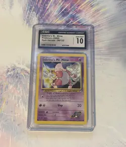 2000 POKEMON GYM HEROES #94/132 SABRINA'S MR. MIME CGC 10 GEM MINT - Image 1