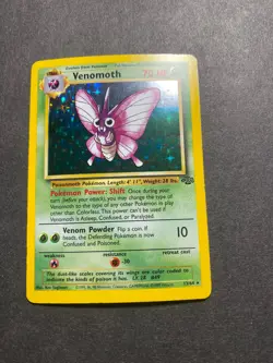 Venomoth 13/64 Jungle Holo Pokemon TCG MP - Image 1