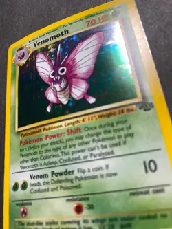 Venomoth 13/64 Jungle Holo Pokemon TCG MP - Image 4