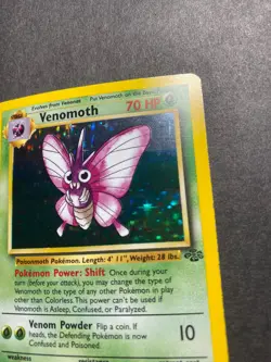 Venomoth 13/64 Jungle Holo Pokemon TCG MP - Image 5