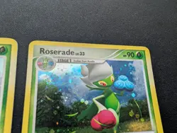 M/NM Pokemon Holo Roserade Duo 17/132 Secret Wonders + 13/130 Diamond Pearl - Image 4