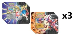 2025 Pokemon Summer Tin Slashing Legends ex Tin Factory Sealed Case of 6 - Image 2
