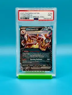 PSA 9 - 2025 POKEMON SVP EN CHARIZARD ex PROMO 196 - Image 1